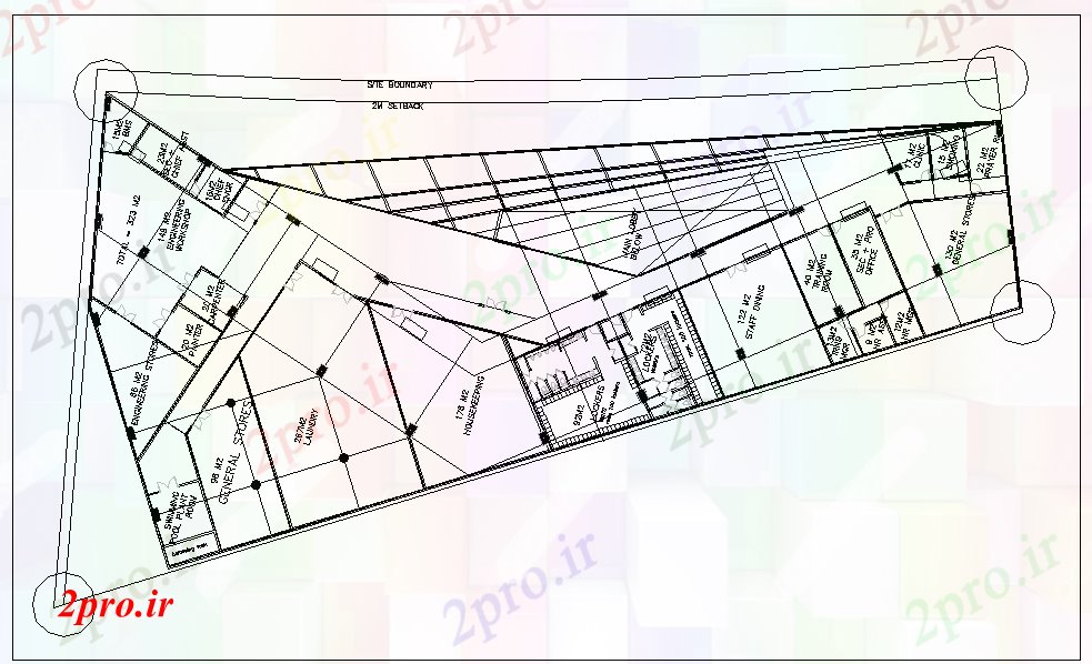 دانلود نقشه مسکونی ، ویلایی ، آپارتمان طرحی خانه 44 در 83 متر (کد54688)