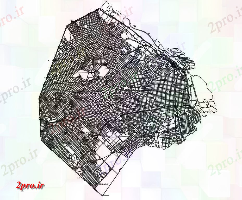 دانلود نقشه برنامه ریزی تاریخی شهر برنامه ریزی پروژه شهر (کد55065)