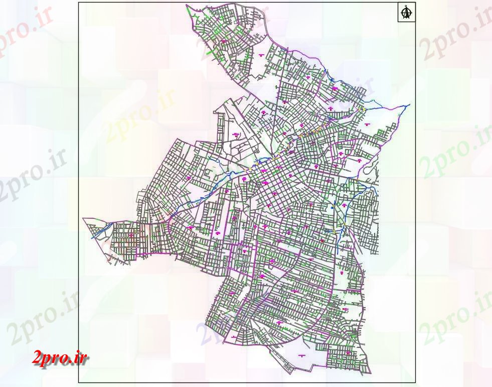 دانلود نقشه برنامه ریزی تاریخی San Lorenzo نقشه  (کد55138)