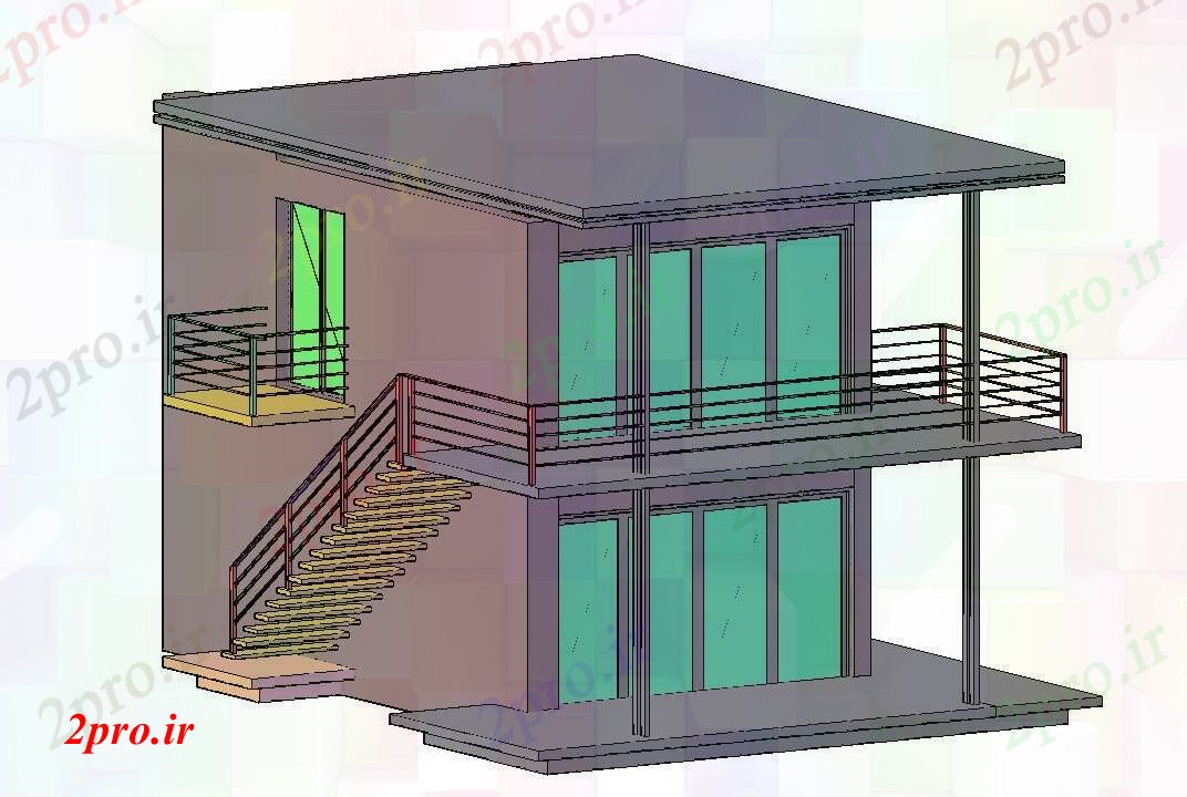 دانلود نقشه خانه های سه بعدی   تریدی خانه (کد55145)