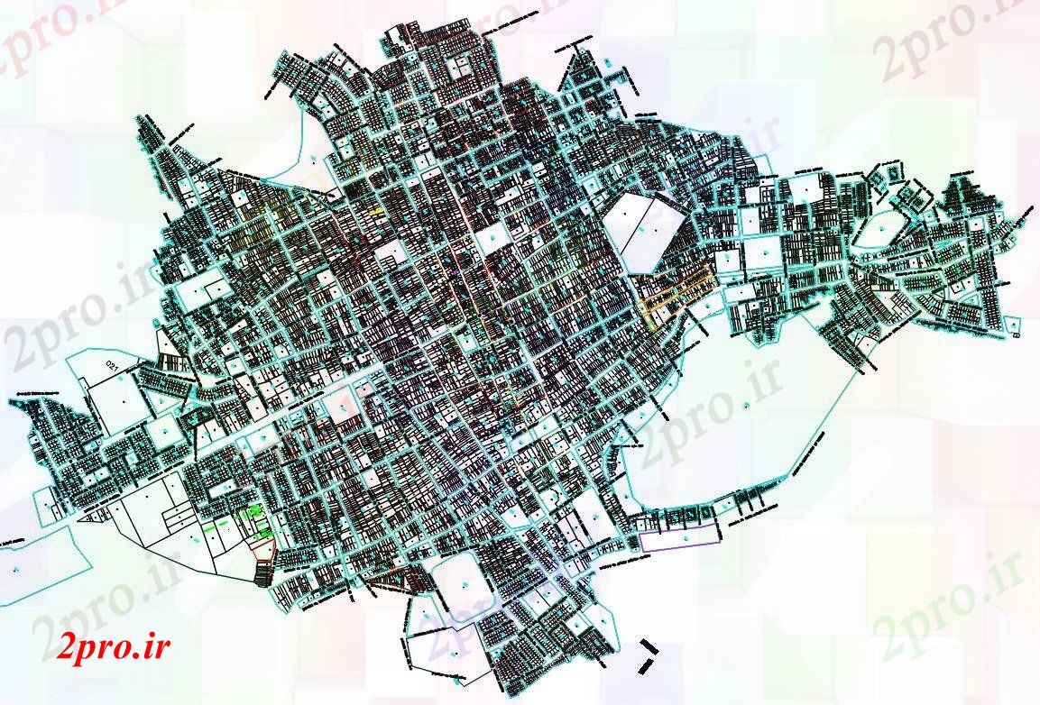دانلود نقشه برنامه ریزی تاریخی Catastral برنامه ریزی شهری Chulucanas (کد55150)