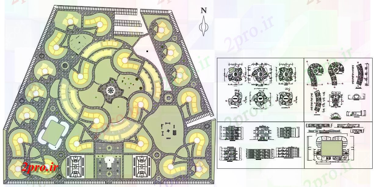 دانلود نقشه مسکونی  ، ویلایی ، آپارتمان  مجتمع مسکونی پروژه (کد55199)
