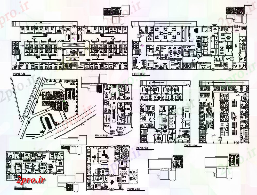 دانلود نقشه بیمارستان -  درمانگاه -  کلینیک Multispeciality کلینیک  دراز کردن (کد55207)