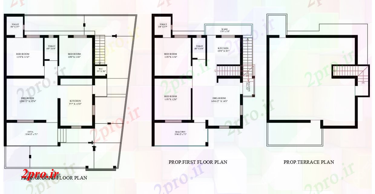 دانلود نقشه هتل - رستوران - اقامتگاه خانه دراز کردن اطلاعات 12 در 14 متر (کد55220)