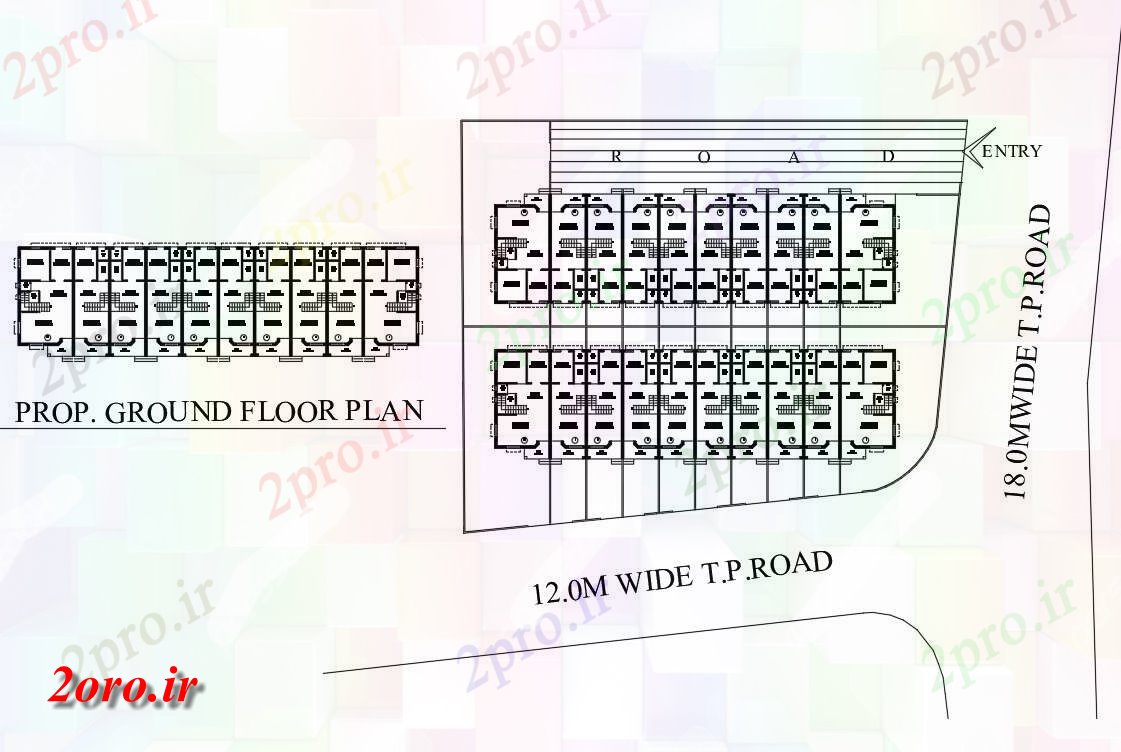 دانلود نقشه مسکونی ، ویلایی ، آپارتمان جزئیات طرحی دوبلکس خانه 10 در 38 متر (کد55227)