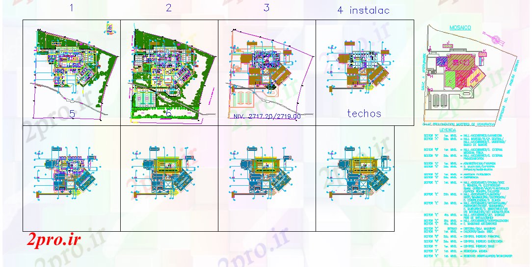 دانلود نقشه بیمارستان - درمانگاه - کلینیک پروژه بیمارستان عمومی 43 در 76 متر (کد55272)