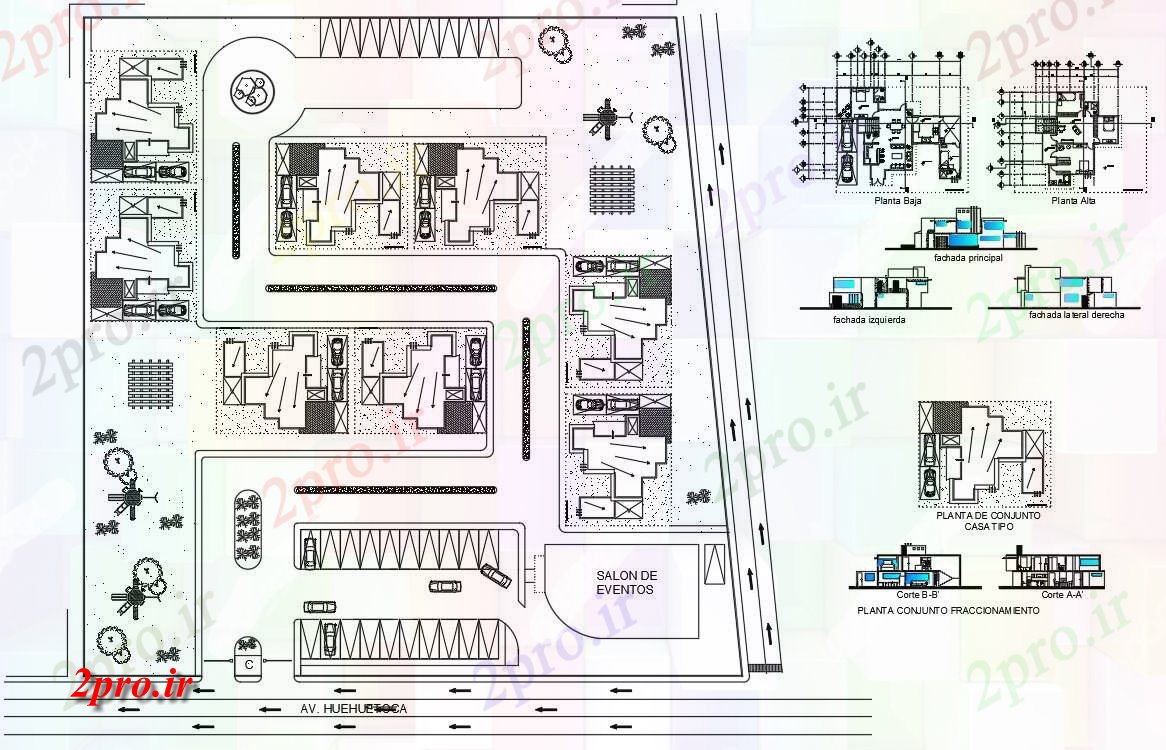 دانلود نقشه جزئیات معماری مسکونی و تجاری پروژه (کد55274)