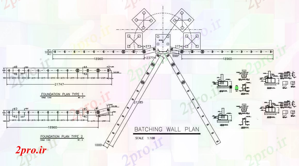 دانلود نقشه بلوک در و نرده های دیوار دوز مصالح جزئیات دیوار (کد55304)