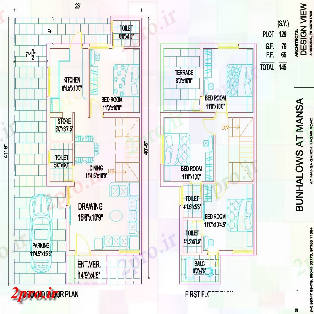دانلود نقشه مسکونی ، ویلایی ، آپارتمان خانه دراز بکش-OT جزئیات پروژه 6 در 12 متر (کد55387)
