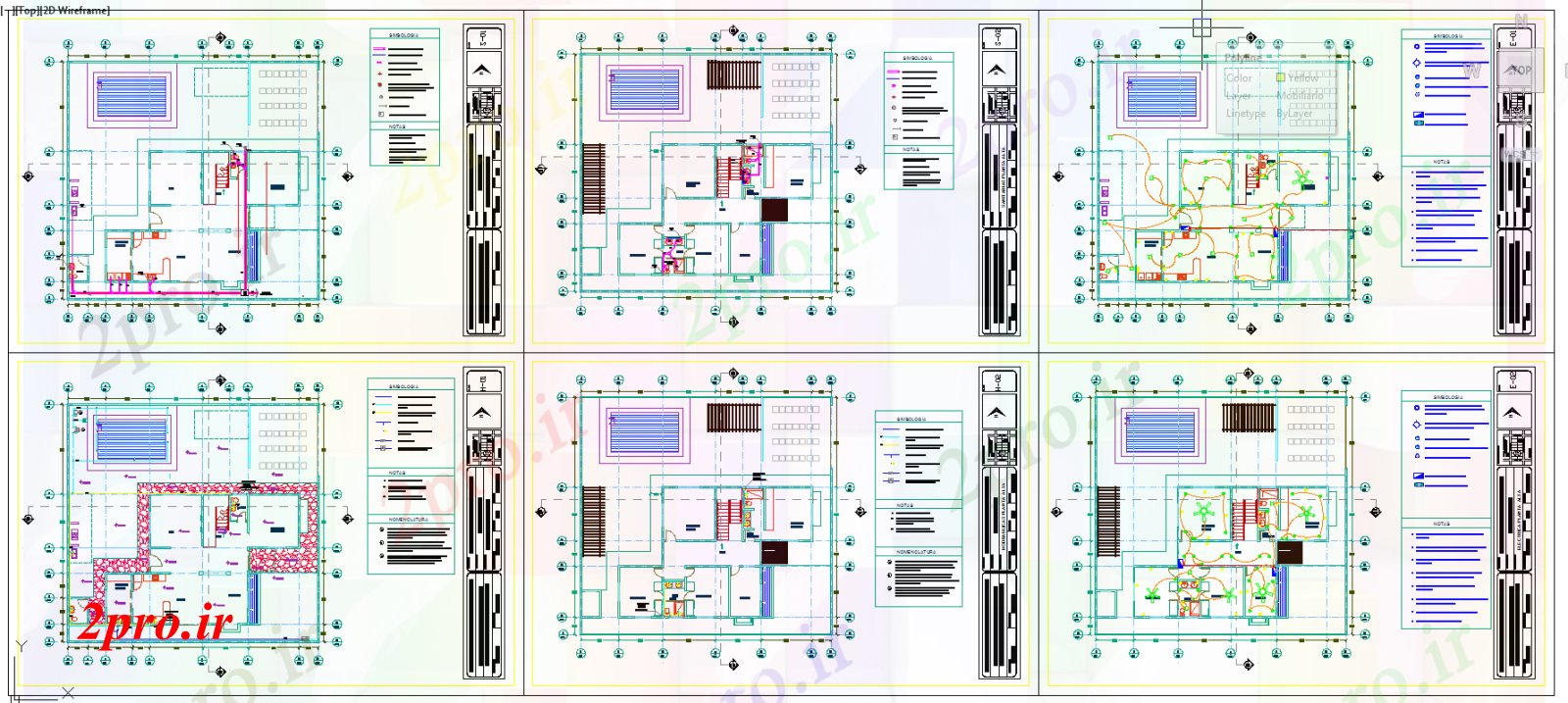 دانلود نقشه معماری جزئیات خانه برق (کد55407)