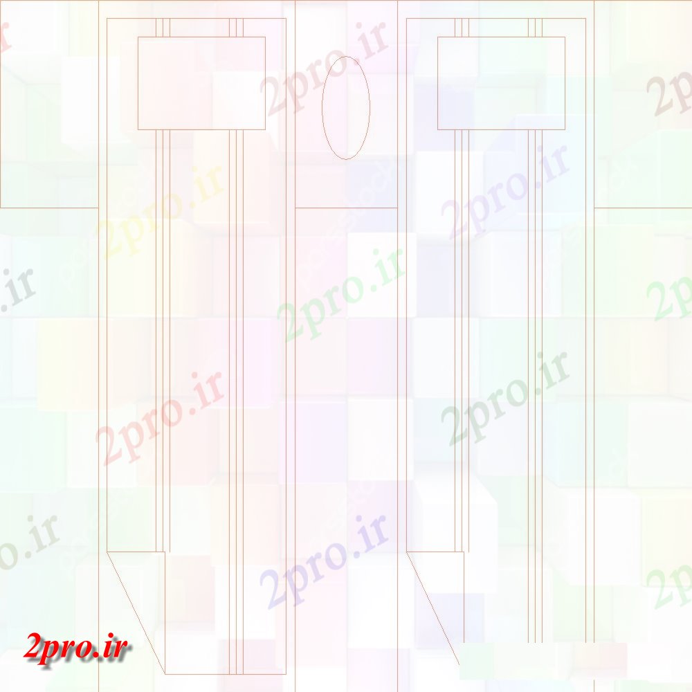 دانلود نقشه بلوک مبلمان بلوک طراحی تخت تک (کد55416)