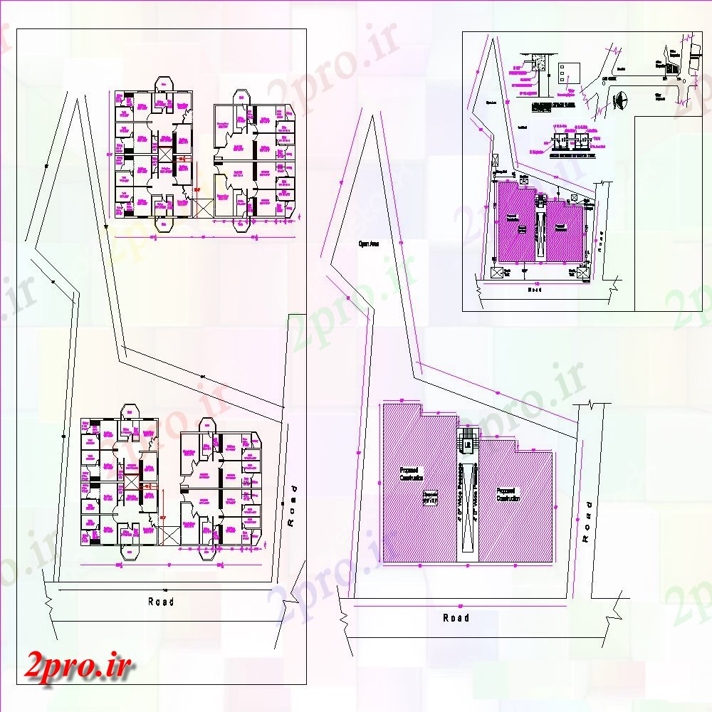دانلود نقشه مسکونی ، ویلایی ، آپارتمان مسکونی طراحی خانه 15 در 36 متر (کد55475)