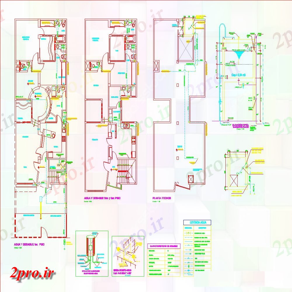 دانلود نقشه مسکونی  ، ویلایی ، آپارتمان  خانه طبقه دراز کردن جزئیات (کد55478)