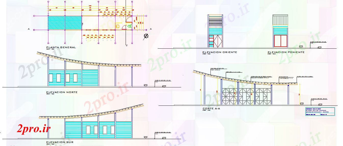 دانلود نقشه مسکونی ، ویلایی ، آپارتمان جزئیات اتاق 2 در 14 متر (کد55811)