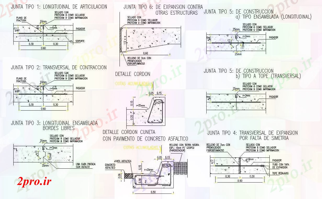 دانلود نقشه جزئیات پایه جزئیات کفپوش ساخت و ساز (کد55898)