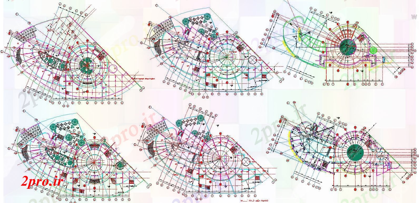 دانلود نقشه معماری معروف طرحی ساختمان طبقه معماری سرگرم کننده (کد55940)