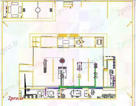 دانلود نقشه کارخانه صنعتی  ، کارگاه تولید طراحی شیر (کد56071)