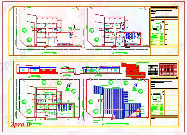 دانلود نقشه ساختمان اداری - تجاری - صنعتی شرکت شهرداری طراحی ساختمان 20 در 26 متر (کد56133)