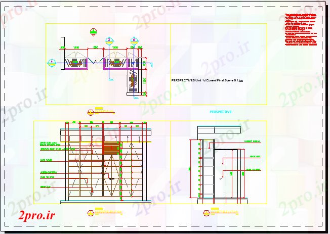 دانلود نقشه مسکونی  ، ویلایی ، آپارتمان  تخت نمای دراز کردن (کد56198)