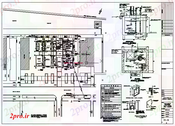 دانلود نقشه ساختمان دولتی ، سازمانی محیط زیست طراحی آزمایشگاه مهندسی 25 در 34 متر (کد56270)