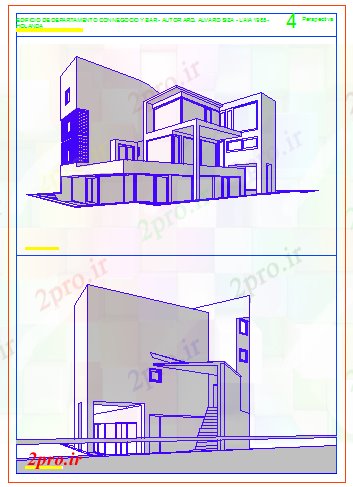 دانلود نقشه خانه های کوچک ، نگهبانی ، سازمانی -  منظر از Bunglow در طراحی بر اساس معماری (کد56292)