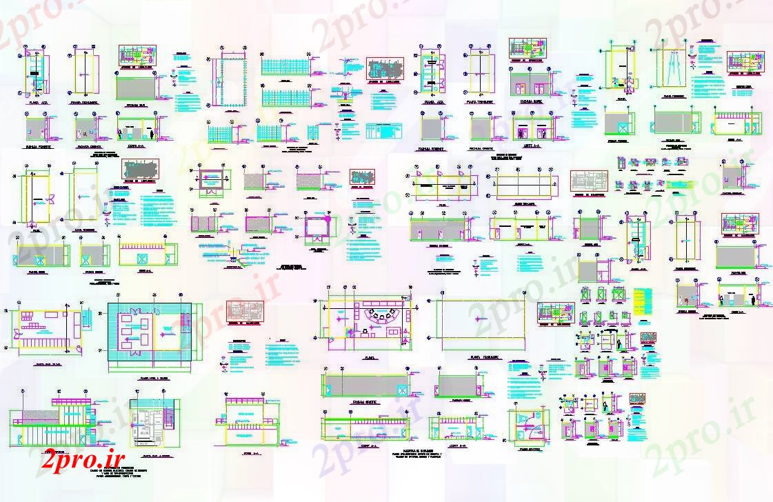 دانلود نقشه جزئیات ساختار محصولات طراحی خانه و جزئیات (کد56376)