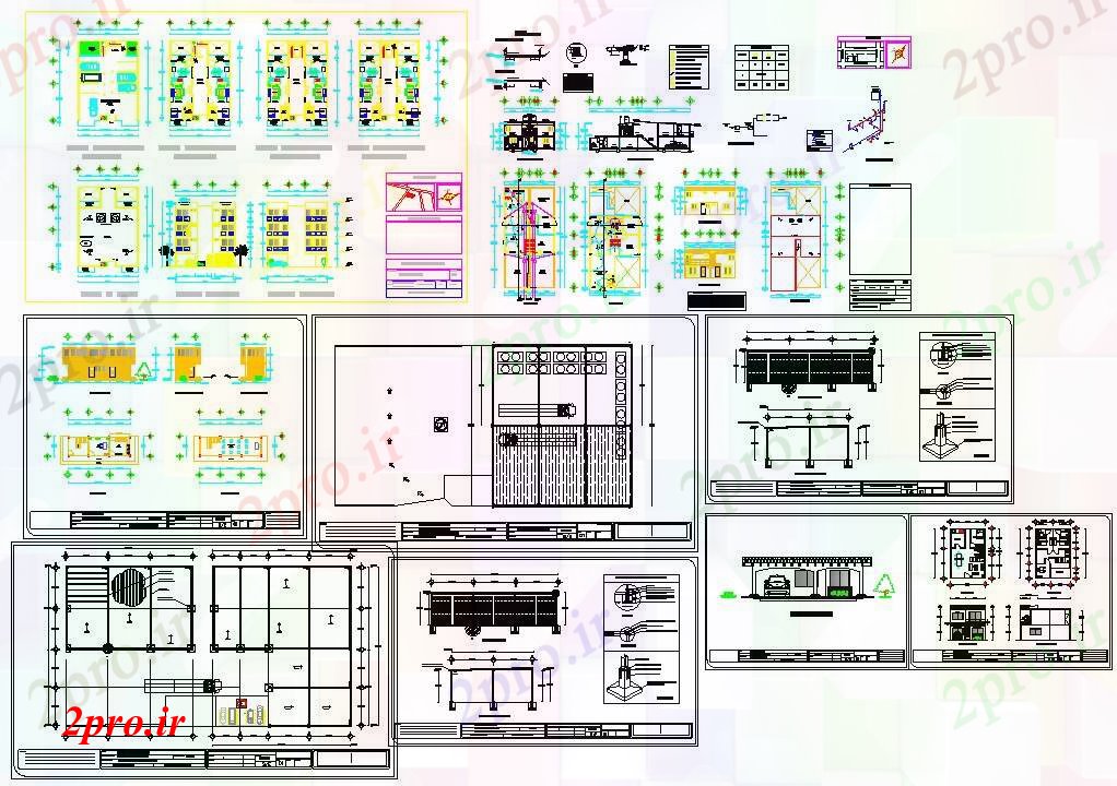 دانلود نقشه کارخانه صنعتی  ، کارگاه کارخانه صنعتی  ، کارگاه  (کد56398)