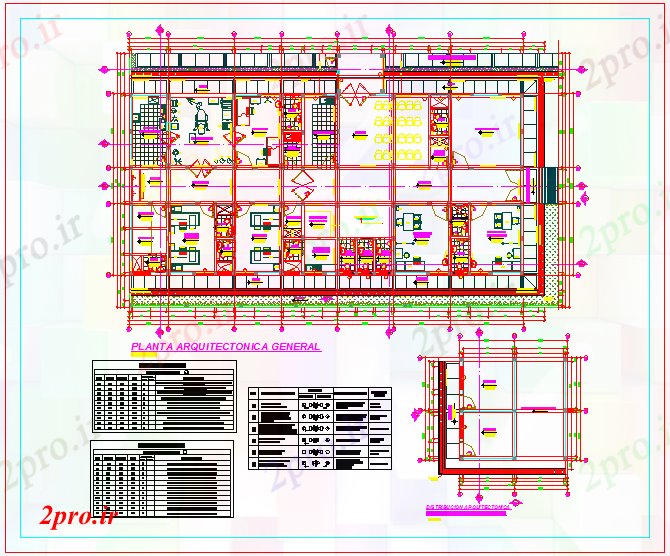 دانلود نقشه بیمارستان - درمانگاه - کلینیک پروژه مرکز کلینیک 17 در 28 متر (کد56461)