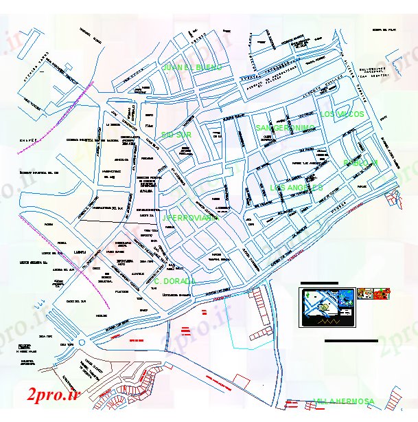 دانلود نقشه برنامه ریزی شهری جزئیات پروژه شهر برنامه ریزی (کد56472)