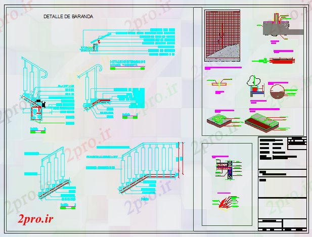 دانلود نقشه  جزئیات آسانسور و   پله  طراحی (کد56481)