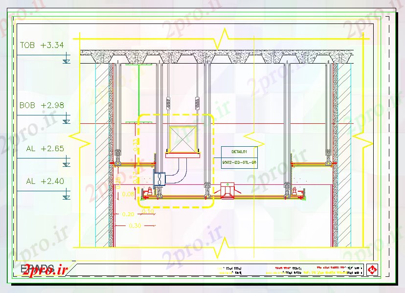 دانلود نقشه طراحی سقف کاذب جزئیات سقف های کاذب (کد56484)