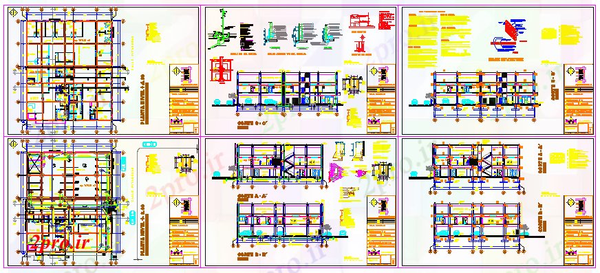 دانلود نقشه بیمارستان - درمانگاه - کلینیک بخش طراحی از طراحی ساختمان های بیمارستان 29 در 34 متر (کد56539)
