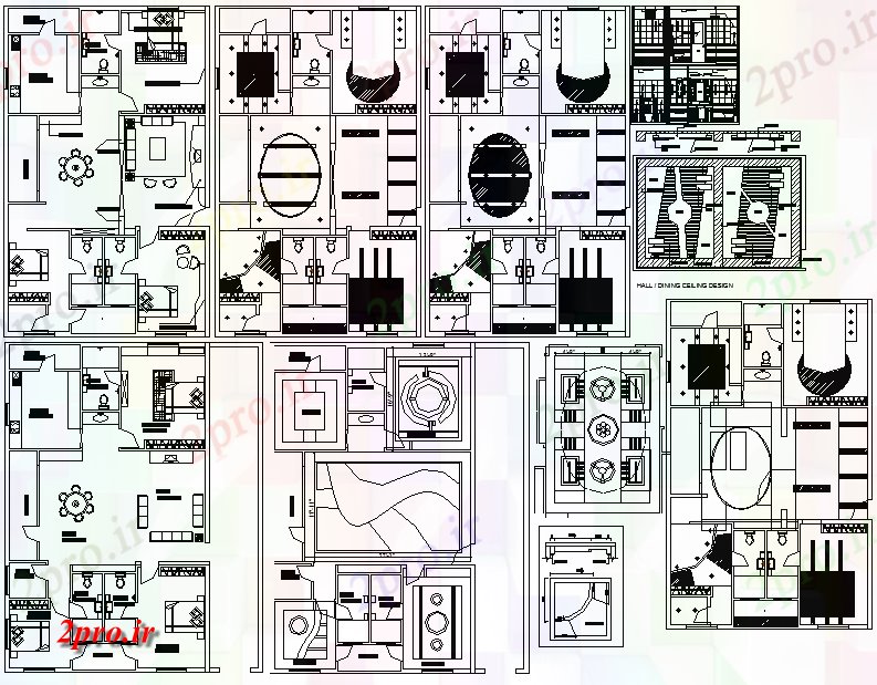 دانلود نقشه مسکونی ، ویلایی ، آپارتمان House تمام جزئیات و طراحی آماده شد 10 در 16 متر (کد56565)