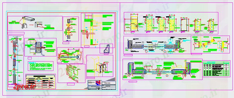 دانلود نقشه جزئیات طراحی در و پنجره  قاب طراحی طراحی (کد56630)