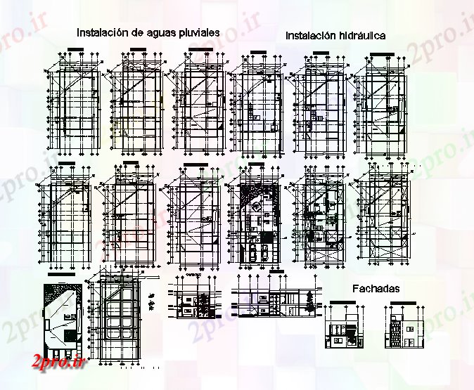 دانلود نقشه مسکونی ، ویلایی ، آپارتمان مدرن جزئیات معماری طرحی خانه در کانادا 10 در 20 متر (کد56658)