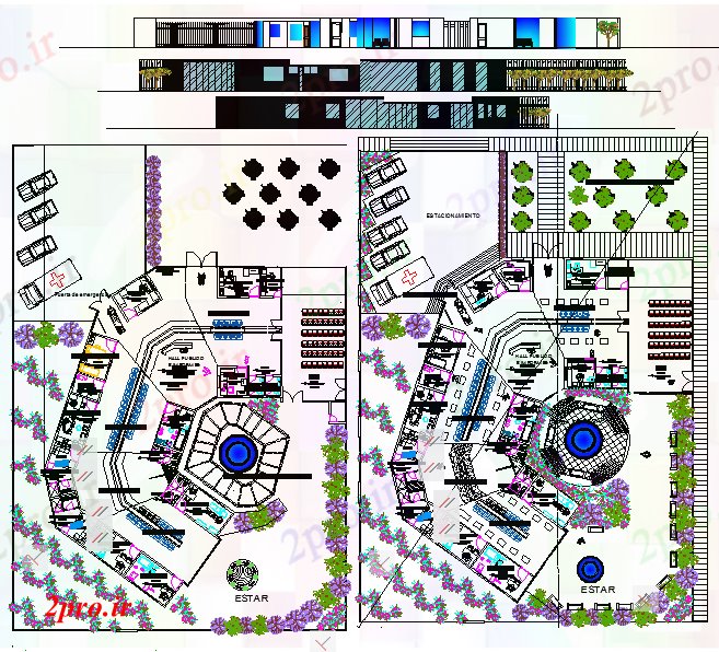 دانلود نقشه بیمارستان - درمانگاه - کلینیک طراحی معماری کلینیک 28 در 34 متر (کد56681)