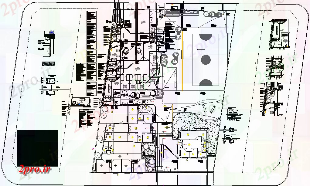 دانلود نقشه جزئیات لوله کشی لوله کشی در مرکز مراقبت انتقالی (کد56701)