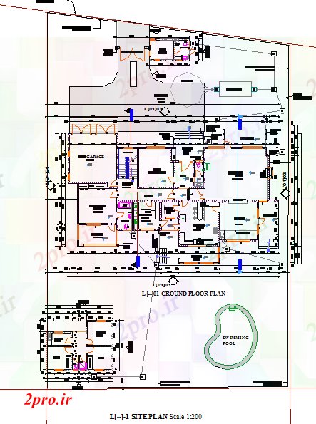 دانلود نقشه مسکونی ، ویلایی ، آپارتمان خانه دراز کردن 14 در 27 متر (کد56717)