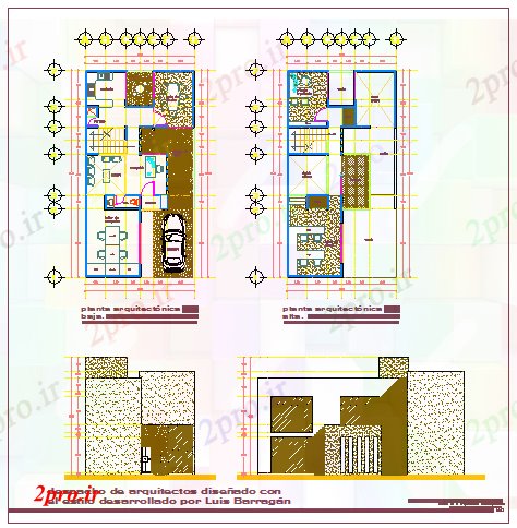 دانلود نقشه ساختمان اداری - تجاری - صنعتی معماری بر اساس طراحی دفتر 8 در 15 متر (کد56767)