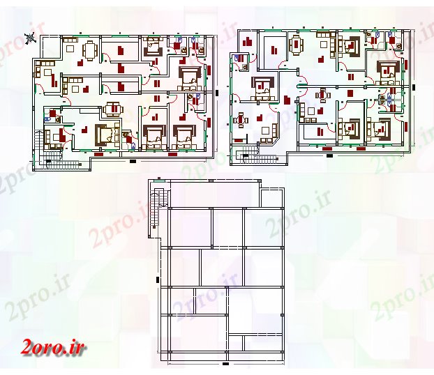 دانلود نقشه مسکونی  ، ویلایی ، آپارتمان  طراحی معماری برای آپارتمان   (کد56780)