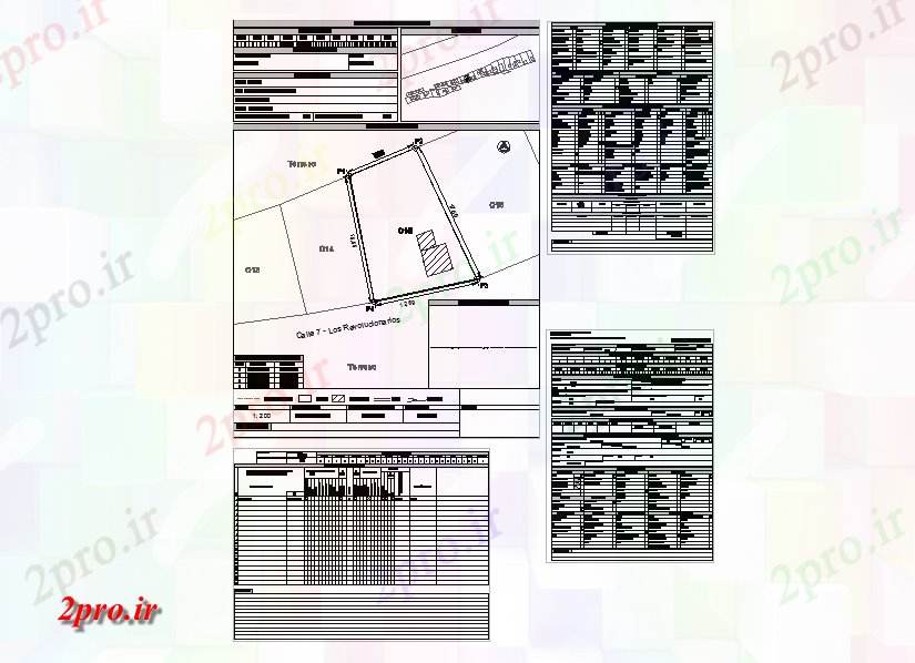 دانلود نقشه پلان مقطعی مسکونی خانه جزئیات دان (کد56815)