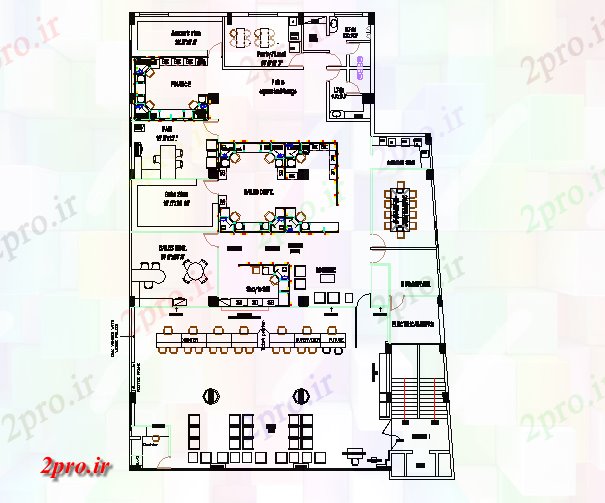 دانلود نقشه ساختمان دولتی ، سازمانی کار دولت دفتر دراز کردن طراحی 20 در 29 متر (کد56854)