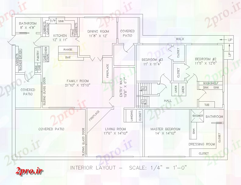 دانلود نقشه خانه مسکونی ، ویلاکشور خانه دراز کردن 13 در 20 متر (کد56933)