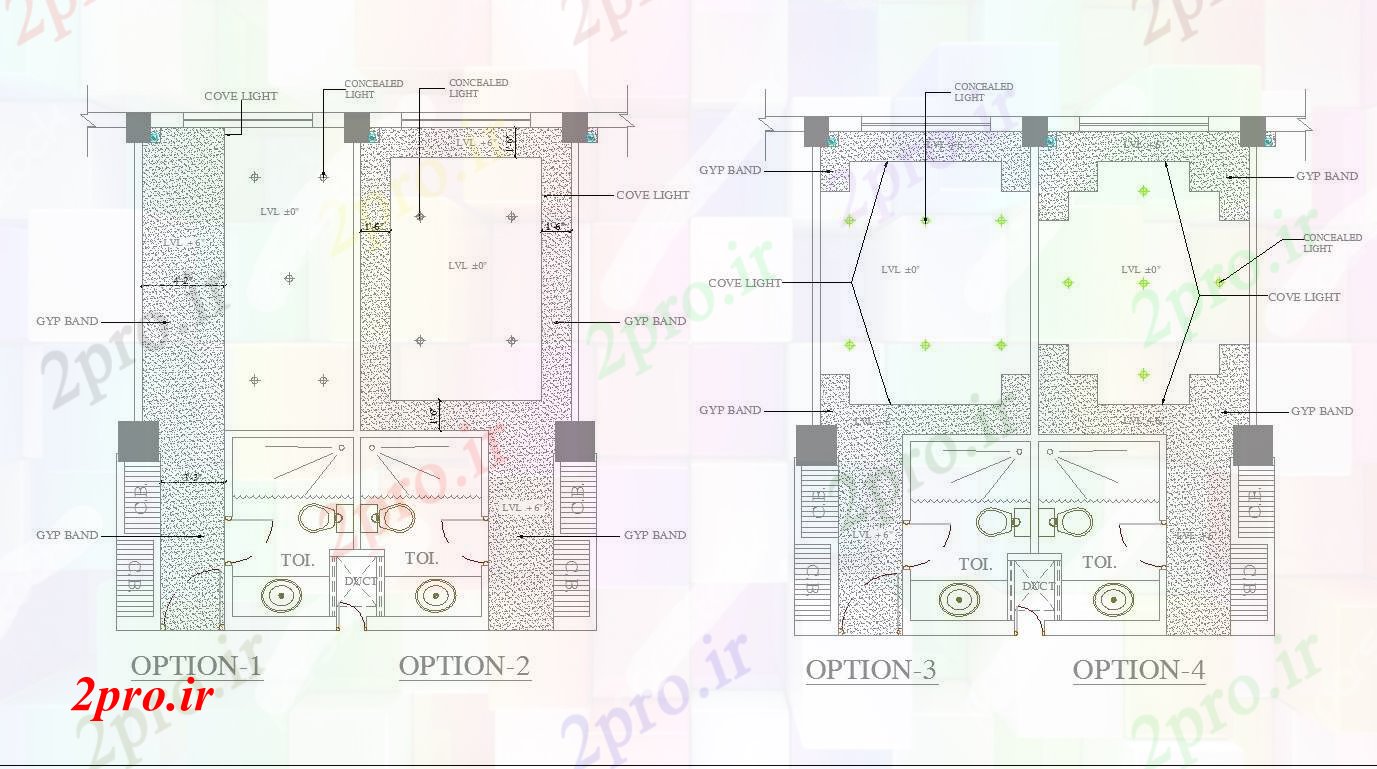 دانلود نقشه طراحی سقف کاذب طراحی سقف و جزئیات  های  (کد56987)