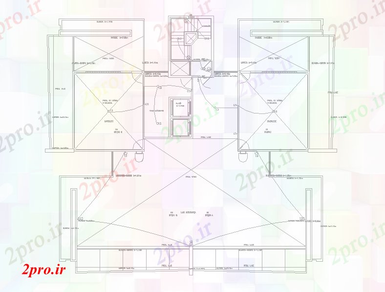 دانلود نقشه جزئیات معماری طراحی زیر پوشش (کد56999)
