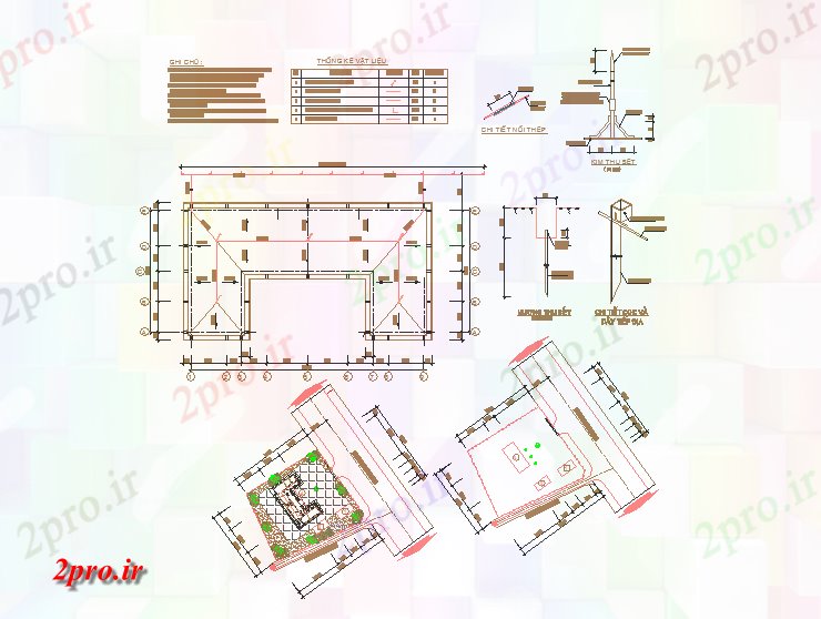 دانلود نقشه بیمارستان - درمانگاه - کلینیک جزئیات مرکز بهداشت اولیه 7 در 11 متر (کد57005)