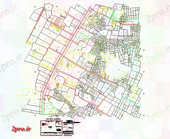 دانلود نقشه برنامه ریزی شهری برنامه ریزی شهری دراز کردن جزئیات (کد57007)