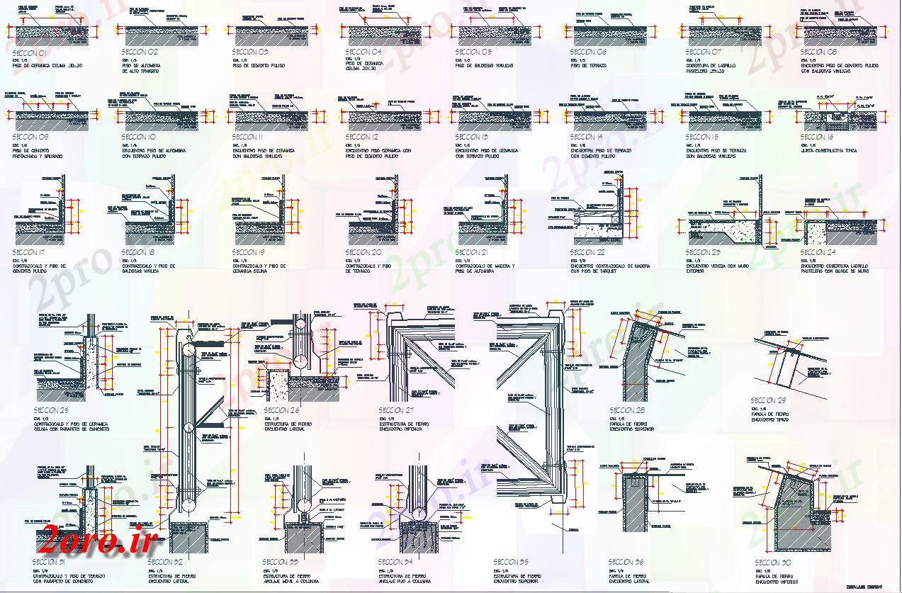 دانلود نقشه جزئیات لوله کشی نوع جزئیات لوله کشی و بخش در طراحی  (کد57052)