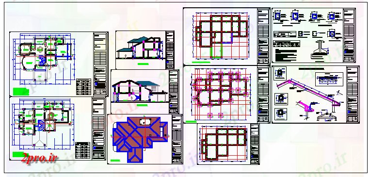 دانلود نقشه جزئیات پایه خانه طراحی طرحی با ساختار طراحی (کد57070)