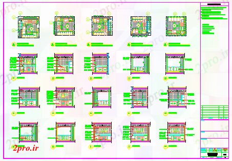 دانلود نقشه جزئیات داخلی طراحی جزئیات از آشپزخانه طراحی (کد57178)